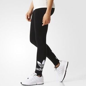 ADIDAS ORIGINALS TREFOIL LEGGINGS BLACK/WHITE